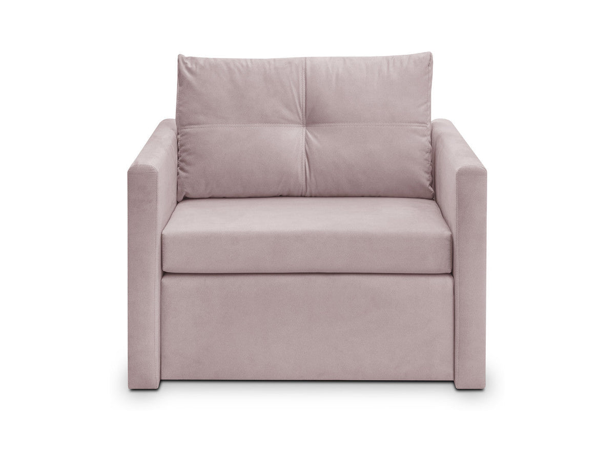 Bunio Compact Sofa Bed 1-Seater – Modoo 2307, No Wall Pull Required, Upholstered Back, Bonnell Springs