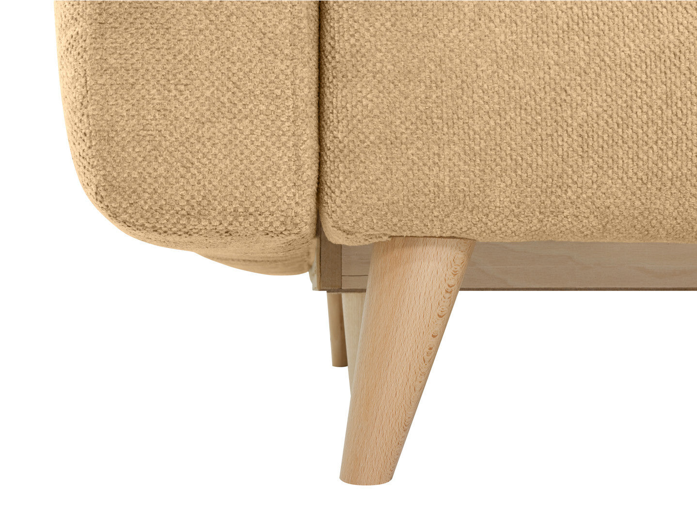 Cornet 3-Seater Sofa Bed 225x109 cm with Storage – Lotus Honey