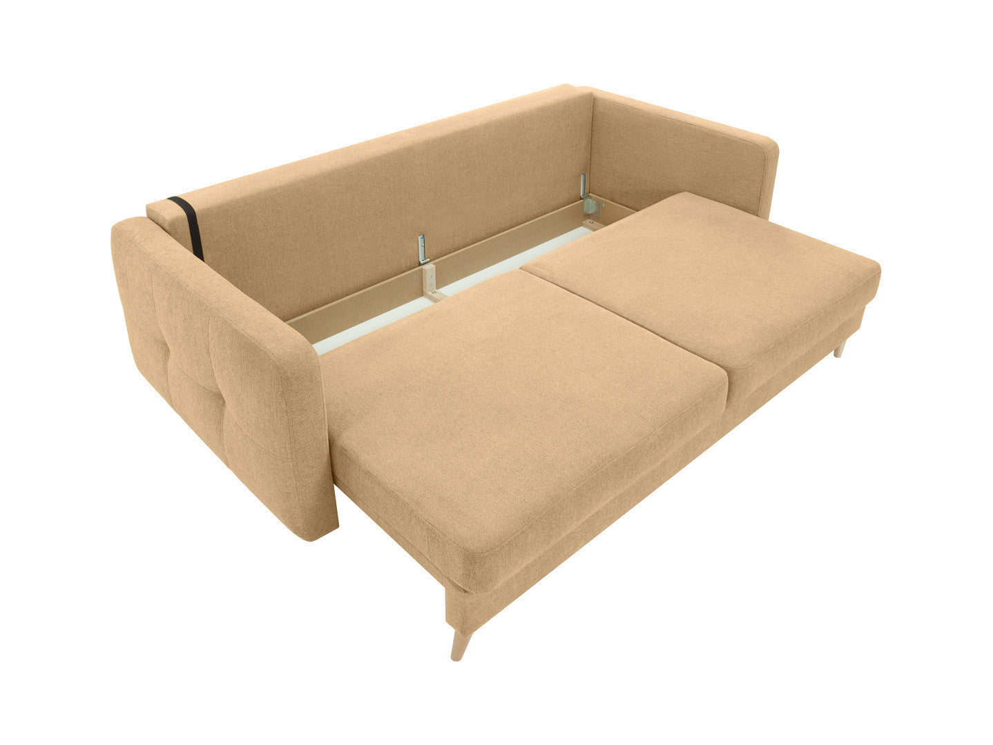 Cornet 3-Seater Sofa Bed 225x109 cm with Storage – Lotus Honey