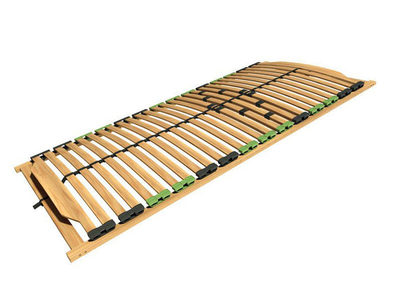 Ergo Comfort Slatted Base 90×200 cm – 28 Birch Slats, Adjustable Lumbar, 140 kg