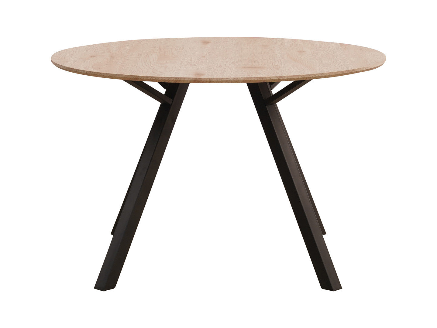 Arno Round Dining Table 120 cm – Artisan Oak / Black