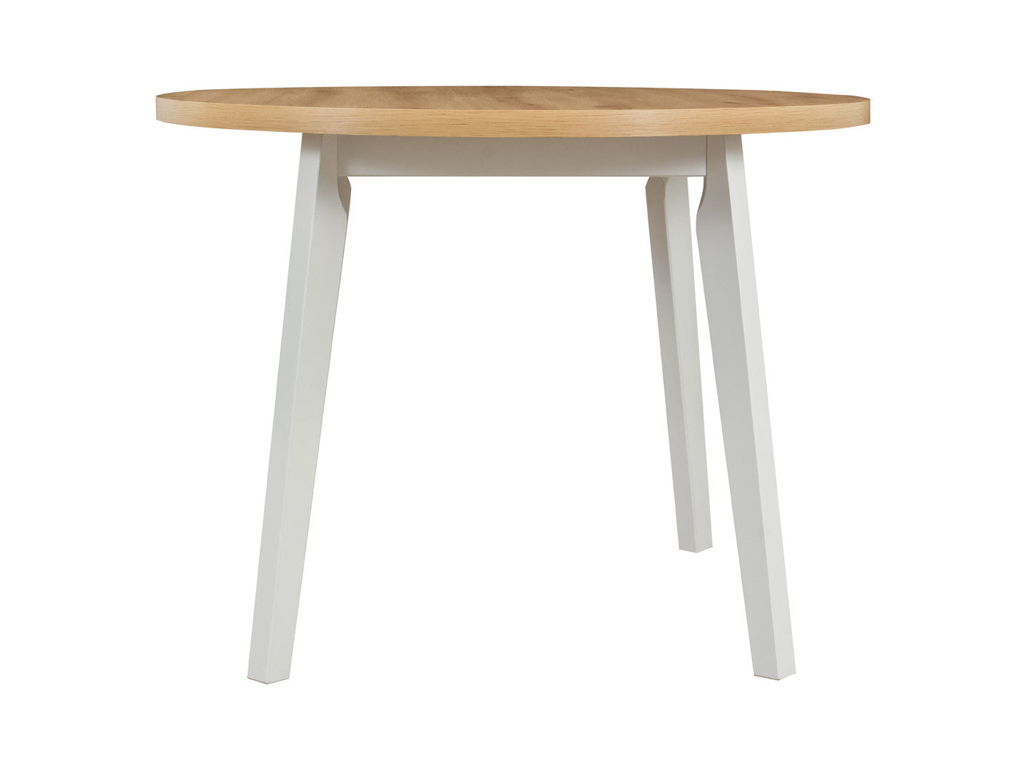 Brenox Round Dining Table 100 cm – Artisan Oak / White