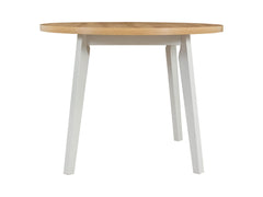 Brenox Round Dining Table 100 cm – Artisan Oak / White