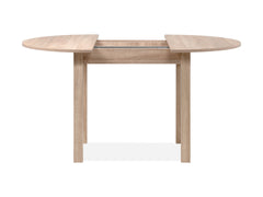 Coburg Round Extendable Dining Table 100–140cm — No Sharp Corners, 3 Colour Options, Sonoma Oak