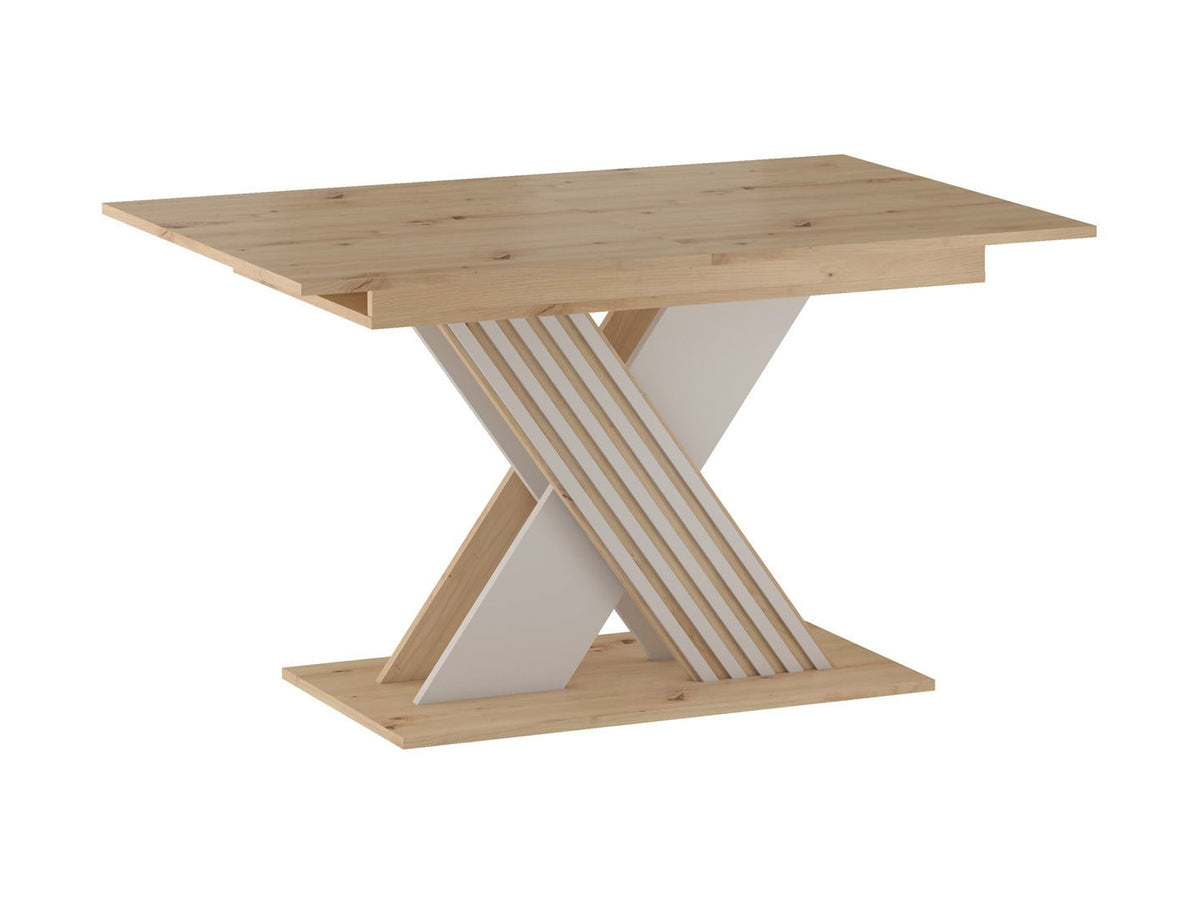 Brevas Extendable Dining Table 130–175 cm – Artisan Oak & Cashmere