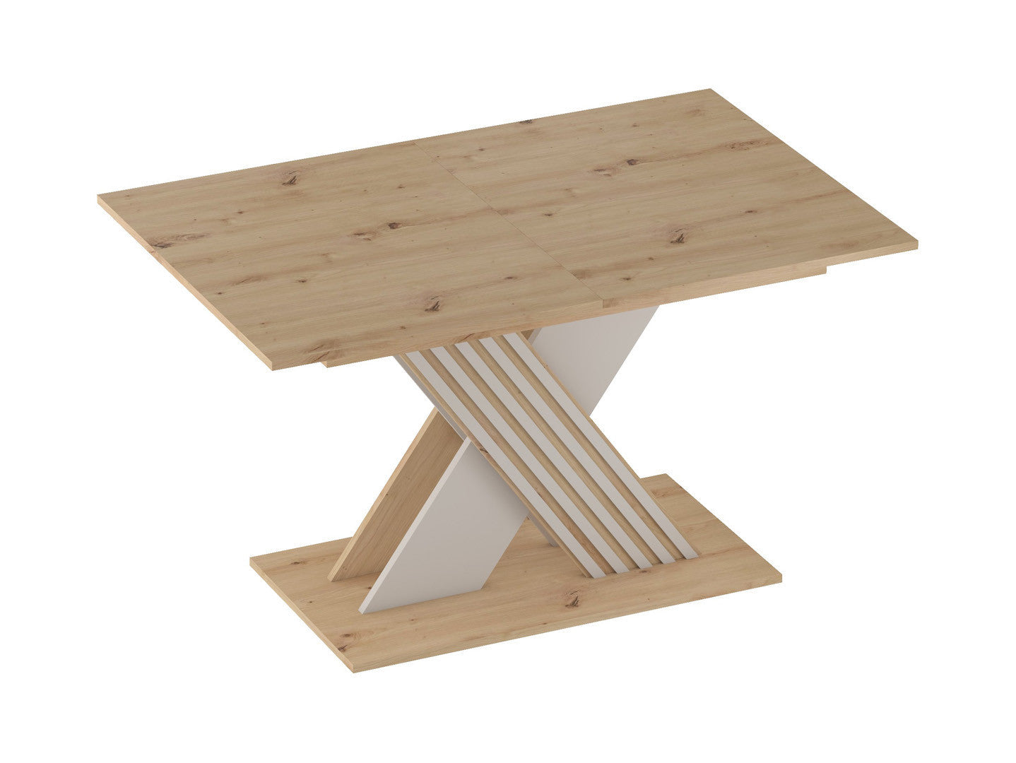 Brevas Extendable Dining Table 130–175 cm – Artisan Oak & Cashmere