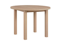 Balard Extendable Round Dining Table 100–180 cm – Sonoma Oak