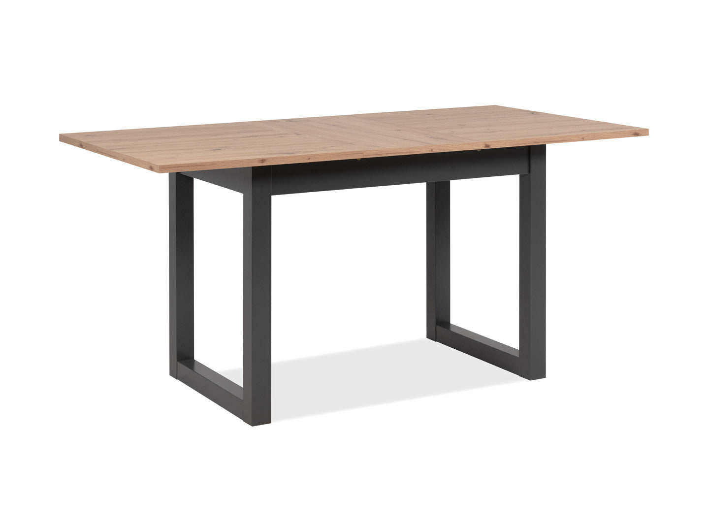 Denver Extendable Dining Table | Artisan Oak & Graphite MDF Frame | 120–160x80cm | Loft Style