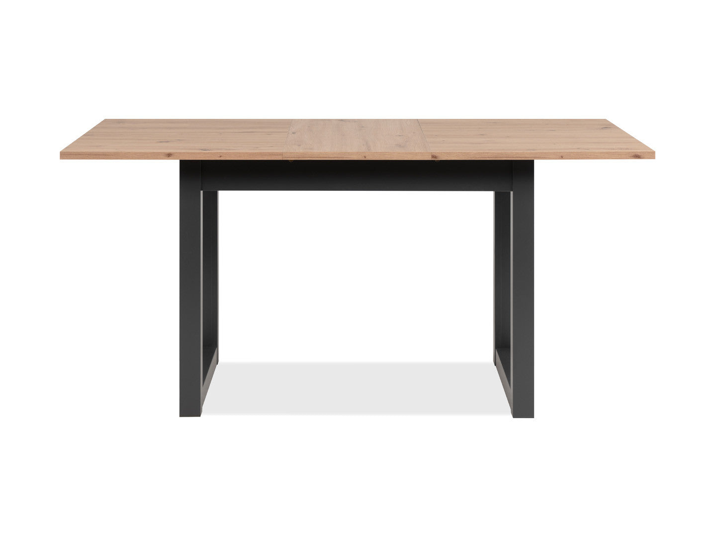 Denver Extendable Dining Table | Artisan Oak & Graphite MDF Frame | 120–160x80cm | Loft Style