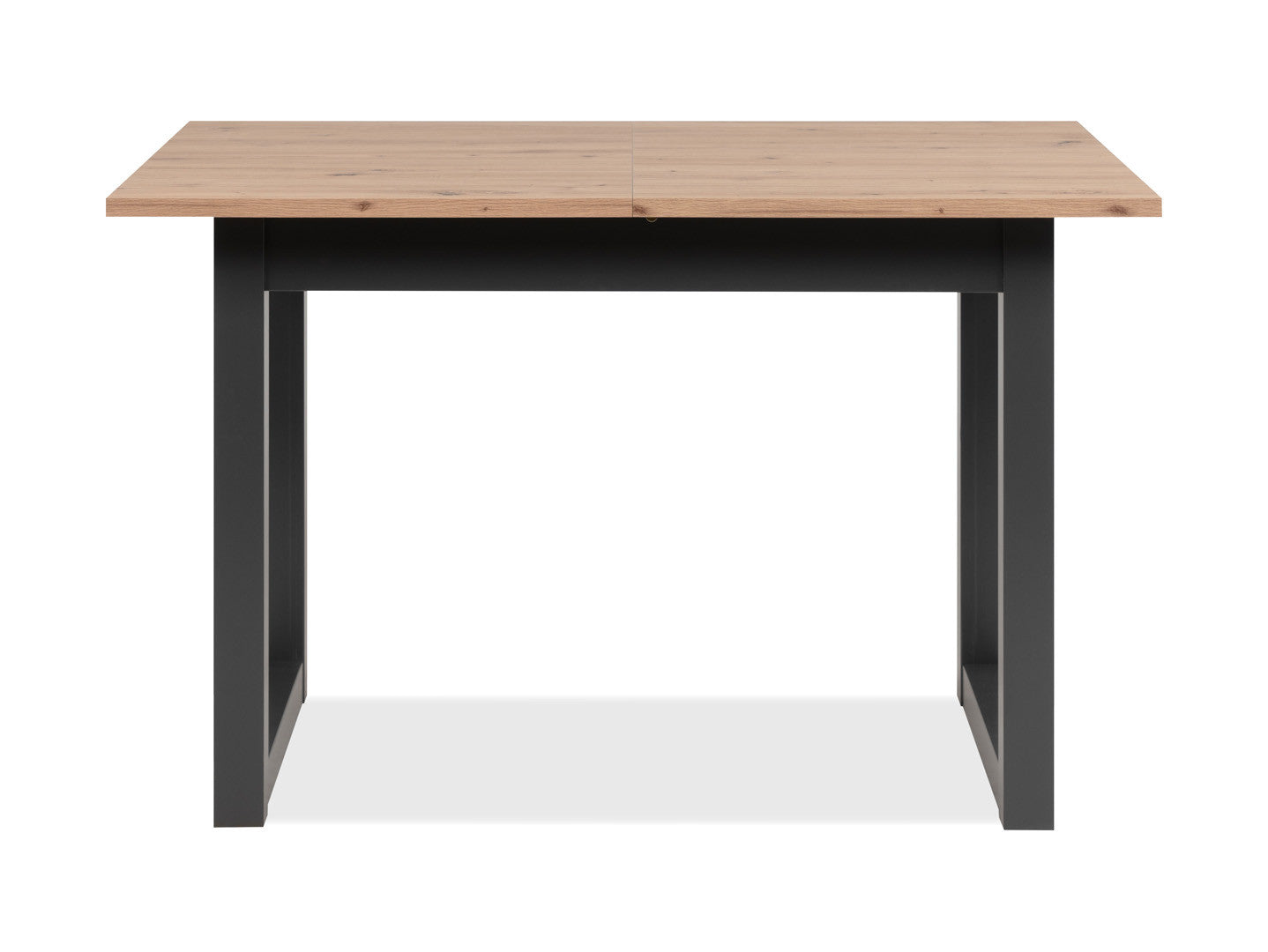 Denver Extendable Dining Table | Artisan Oak & Graphite MDF Frame | 120–160x80cm | Loft Style