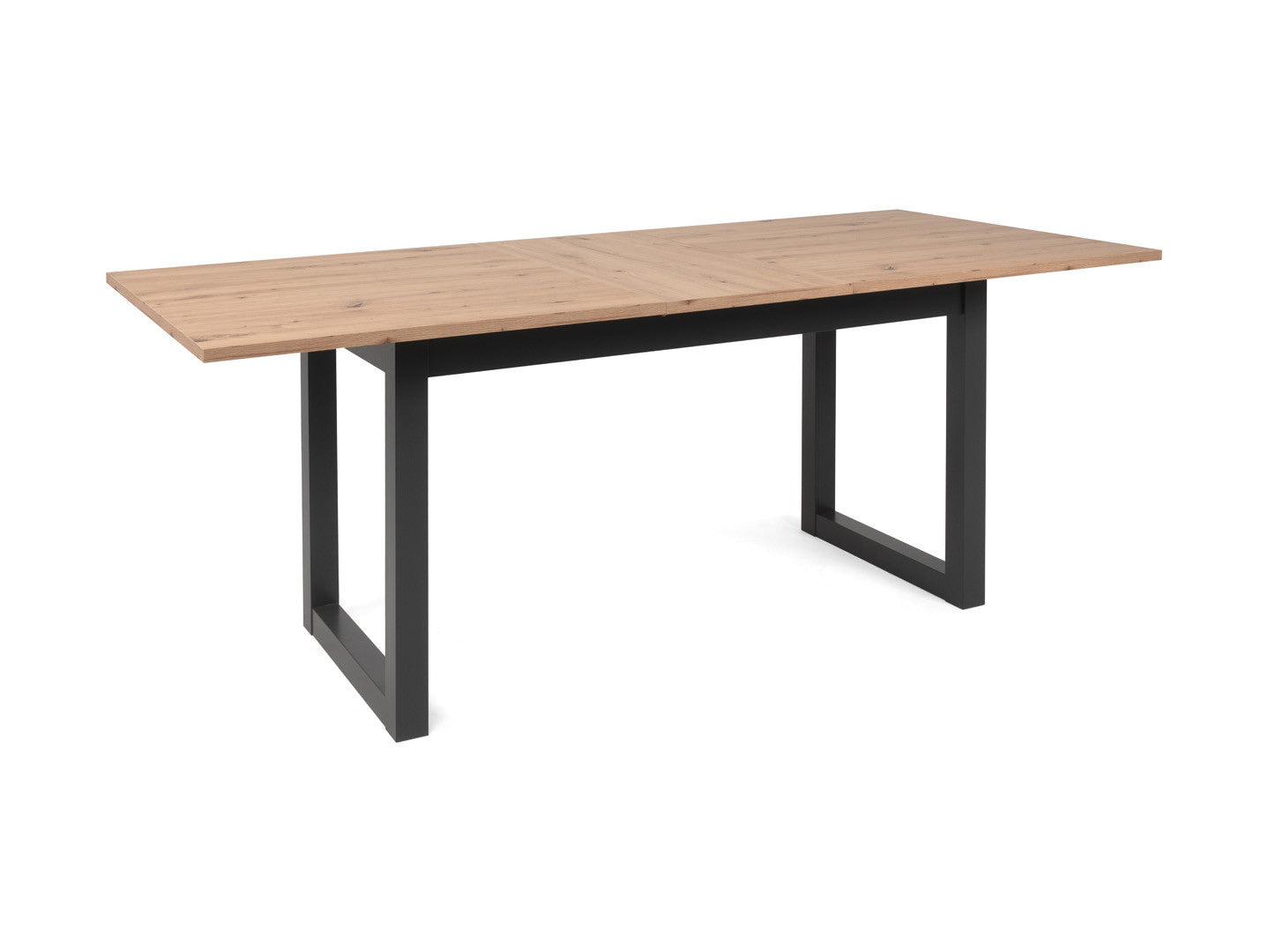 Denver Extendable Dining Table 160–200 cm – Artisan Oak / Black