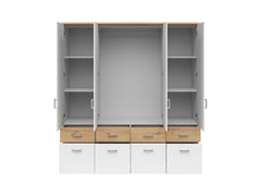 Brando 4 — 4-Door Wardrobe with Mirror & 8 Drawers
