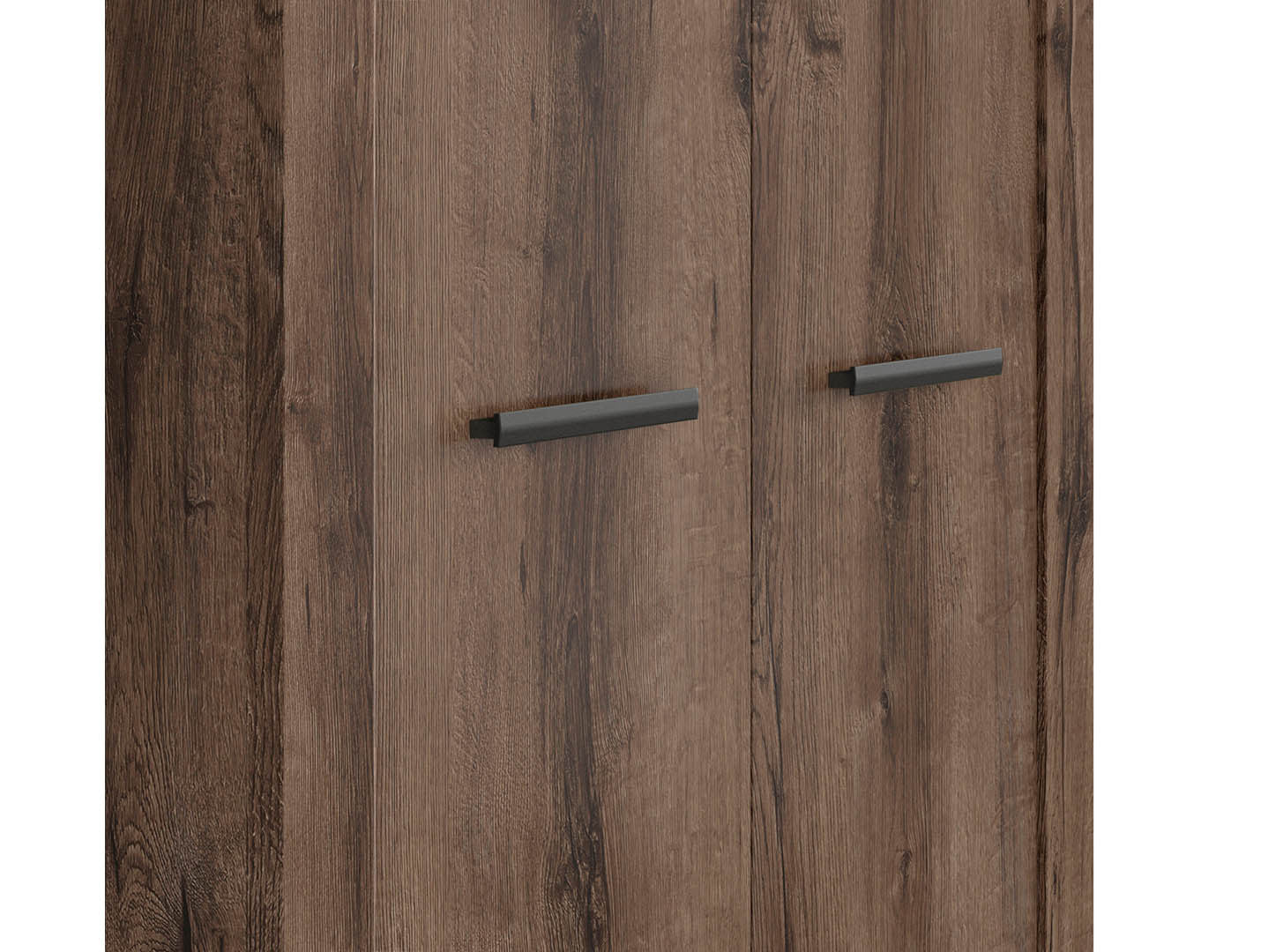 Balin 2-Door Wardrobe 98x195 cm – Monastery Oak, Hanging Rail, Soft-Close Hinges