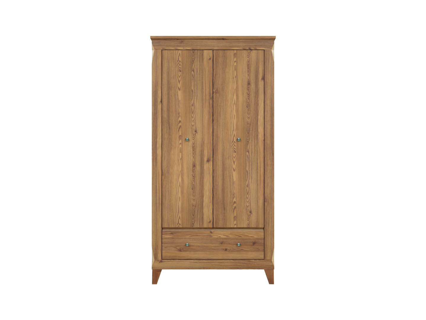 Bergen 2-Door Wardrobe – Golden Sibiu Larch, 102 cm