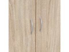 Casao Wardrobe 2-Door with 2 Drawers – Sonoma Oak | Compact Bedroom Wardrobe
