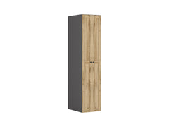 Flex Narrow Wardrobe Column 50 cm – Graphite / Wotan Oak