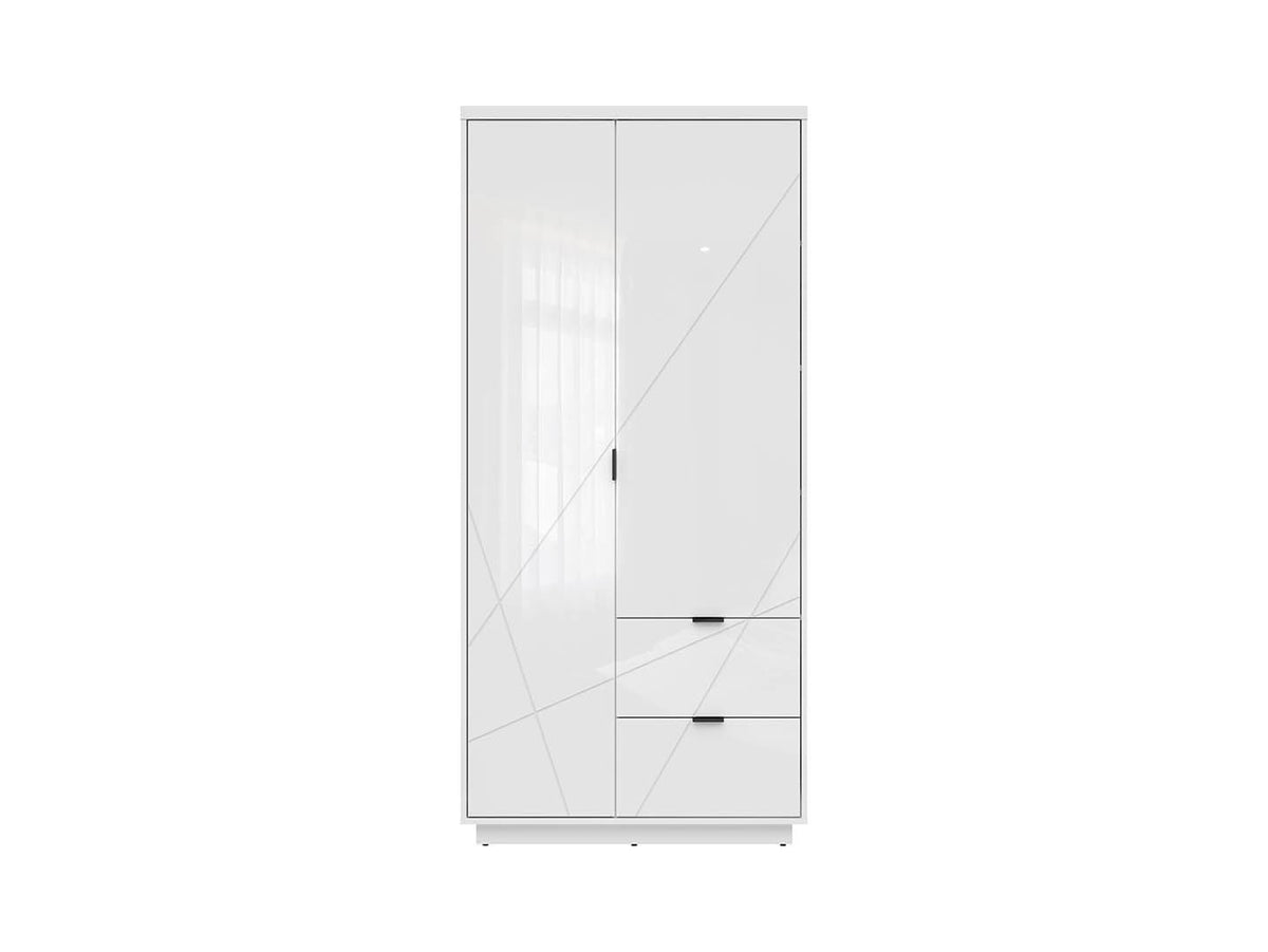 Forn Wardrobe 94 cm – White Gloss