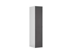 Flex Single-Door Wardrobe 50 cm – White & Graphite, 10-Year Warranty