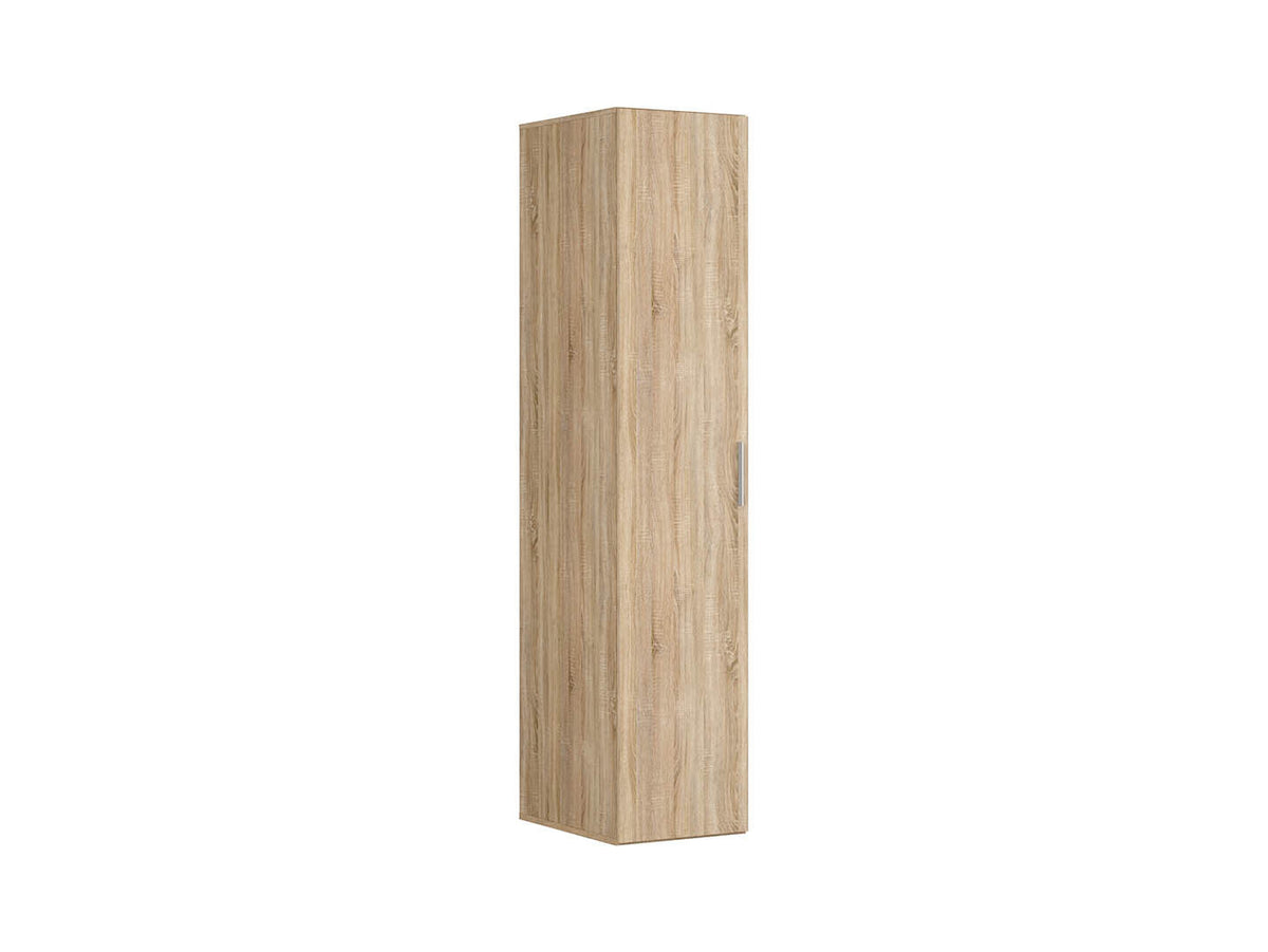Flex Wardrobe 50 cm – Sonoma Oak | 1 Door, 3 Drawers & Hanging Rail | 10-Year Warranty