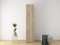 Flex Wardrobe 50 cm – Sonoma Oak | 1 Door, 3 Drawers & Hanging Rail | 10-Year Warranty