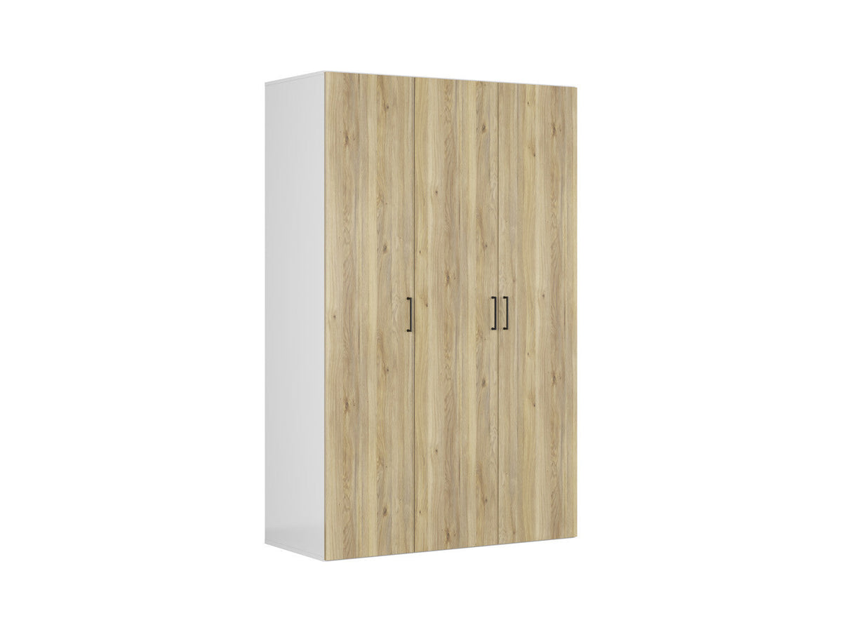 Flex — Modular Wardrobe Set 150 cm | White & Mauvella Oak | 3 Drawers
