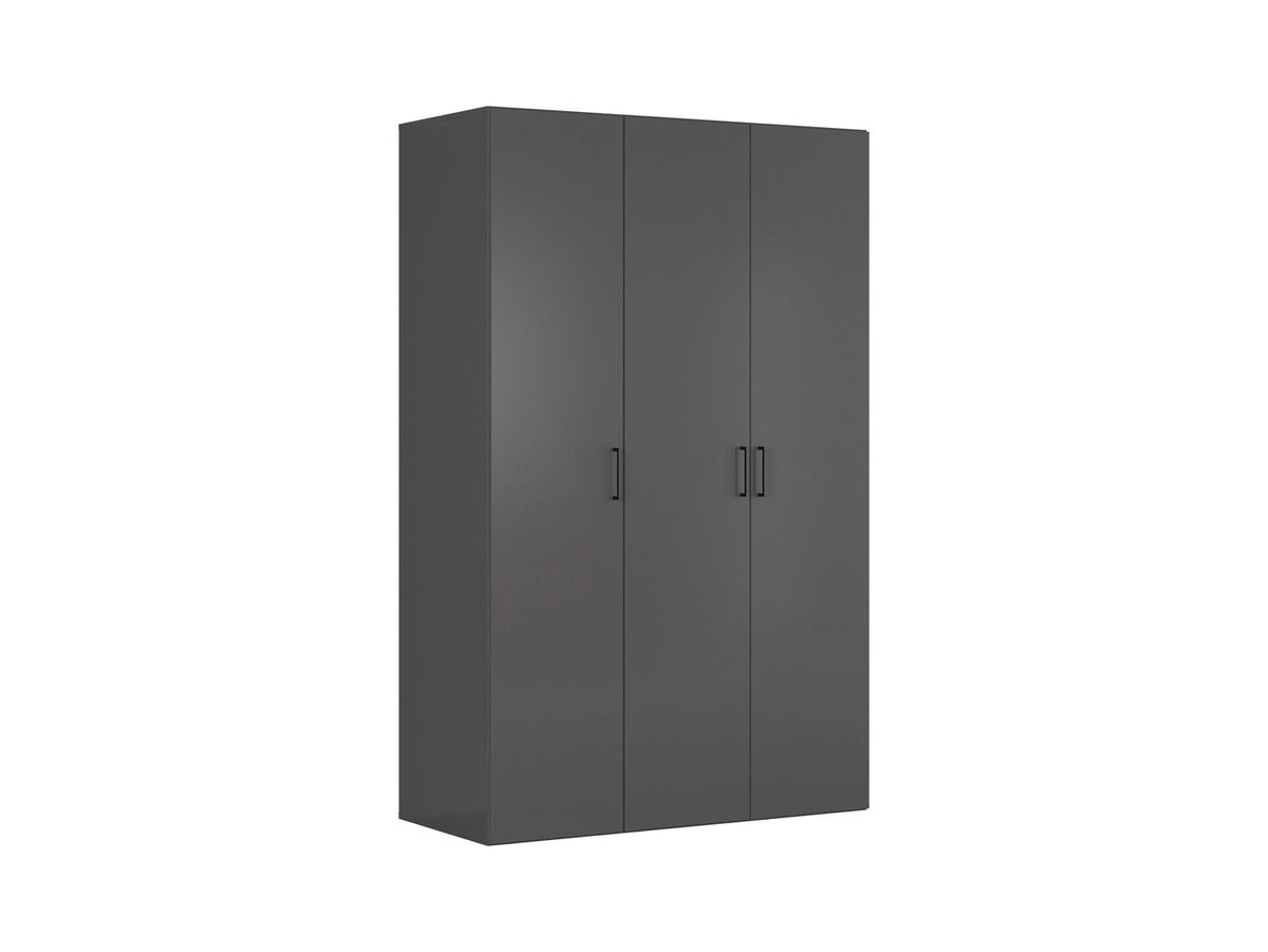 Flex Modular Wardrobe 150cm — 3 Doors Graphite