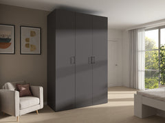 Flex Modular Wardrobe 150cm — 3 Doors Graphite
