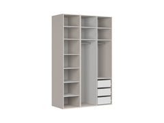 Flex Modular Wardrobe 150 cm – Uni Cashmere / Brushed Gold Handles