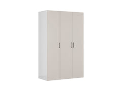 Flex Modular Wardrobe 150 cm – 3 Doors – White / Cashmere