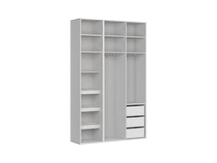 Flex Wardrobe Set 150 cm – White / Mirror Door