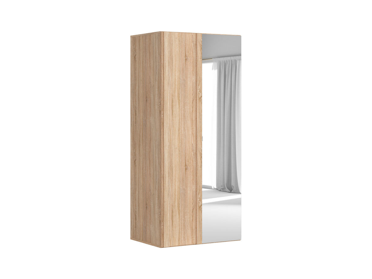 Flex Corner Wardrobe Module 97 cm with Mirror – Sonoma Oak