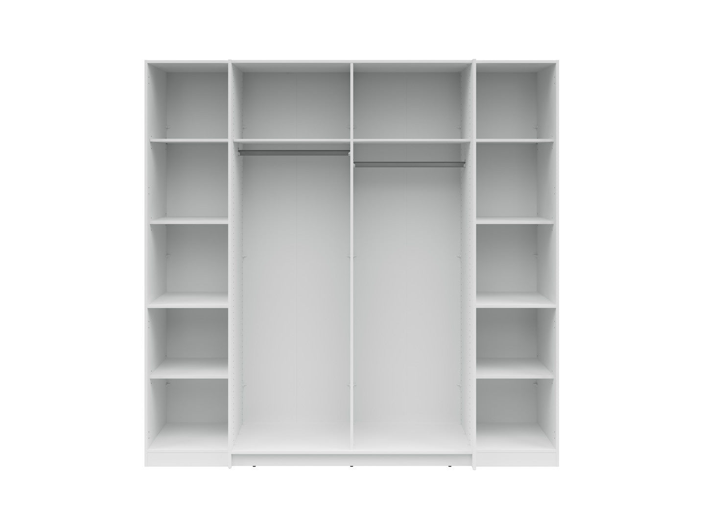 Fabio Wardrobe 215 cm – White / Artisan Oak | Sliding & Hinged Doors