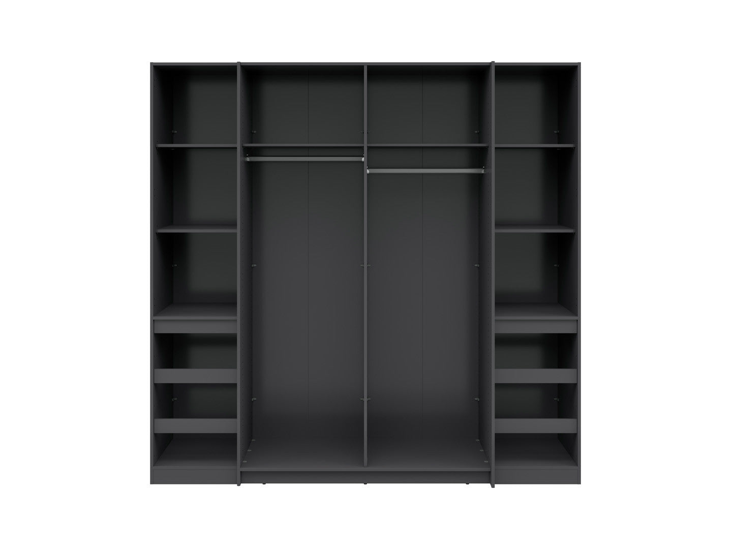 Fabio Wardrobe – 4-Door Sliding & Hinged Storage Unit