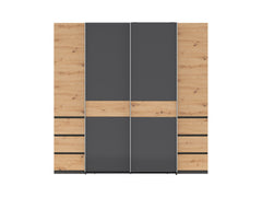 Fabio Wardrobe – 4-Door Sliding & Hinged Storage Unit
