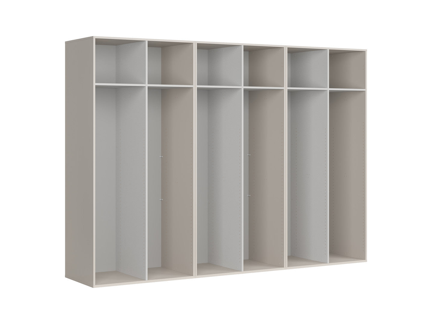 Flex 6-Door Wardrobe | Uni Kashmir | 300x218x66cm | Scratch-Resistant
