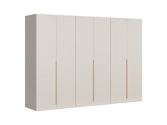 Flex 6-Door Wardrobe | Uni Kashmir | 300x218x66cm | Scratch-Resistant