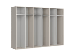 Flex 6-Door Wardrobe | Uni Kashmir | 300x218x66cm | Scratch-Resistant