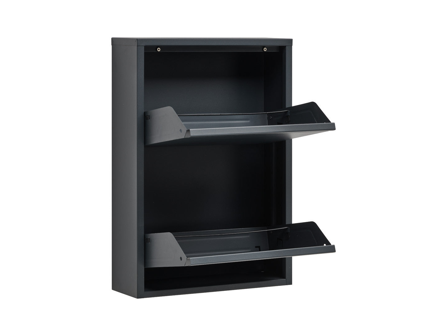 Fly 2K Shoe Cabinet – Anthracite | Compact Metal Hallway Storage