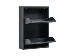 Fly 2K Shoe Cabinet – Anthracite | Compact Metal Hallway Storage