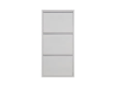 Fly 3K Shoe Cabinet – White | Metal Hallway Shoe Storage