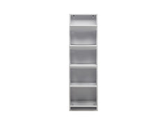 Fly 5K Shoe Cabinet – Slim Metal Shoe Storage | White & Anthracite