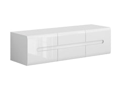 Azteca Trio TV Cabinet 150 cm – White / White Gloss