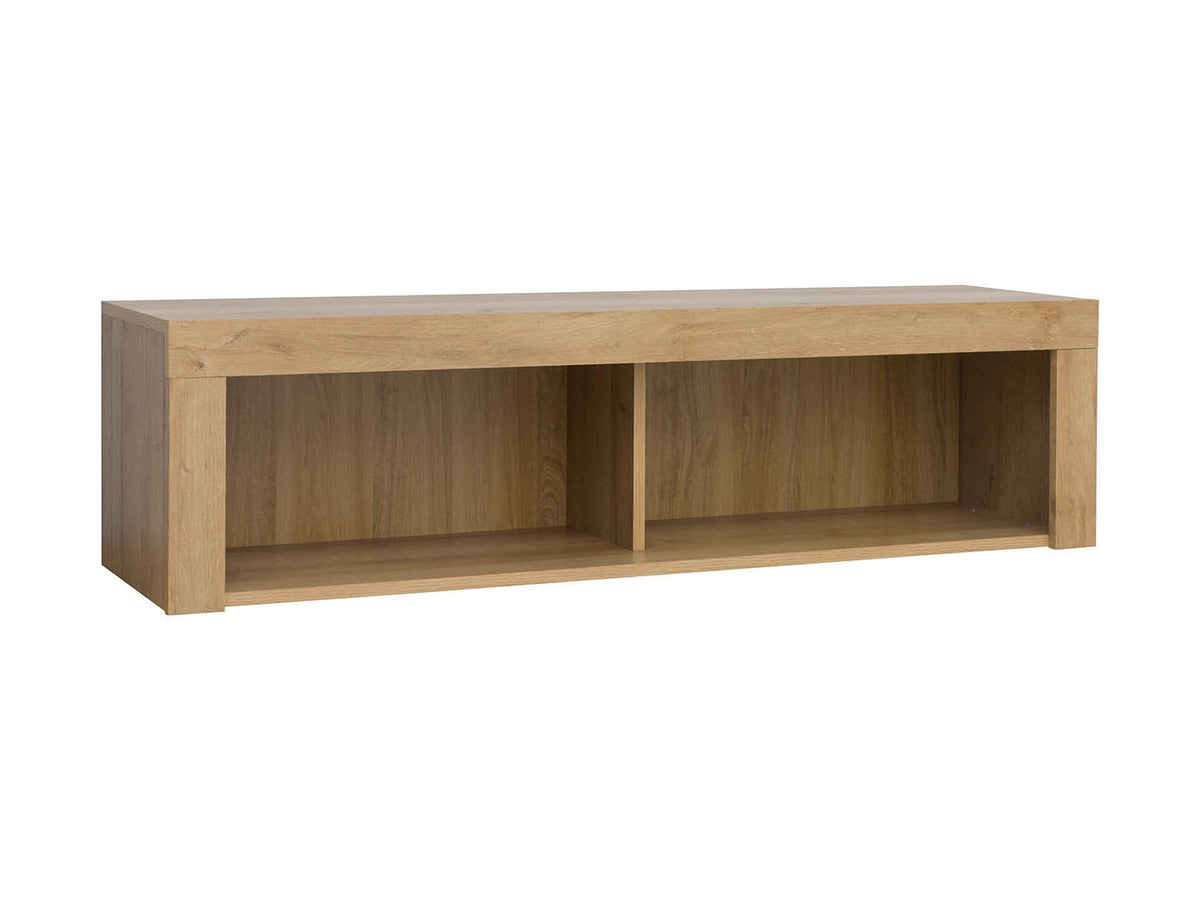 Balder Wall-Mounted Cabinet | Riviera Oak | 2 Open Shelves | 120×31.5 cm