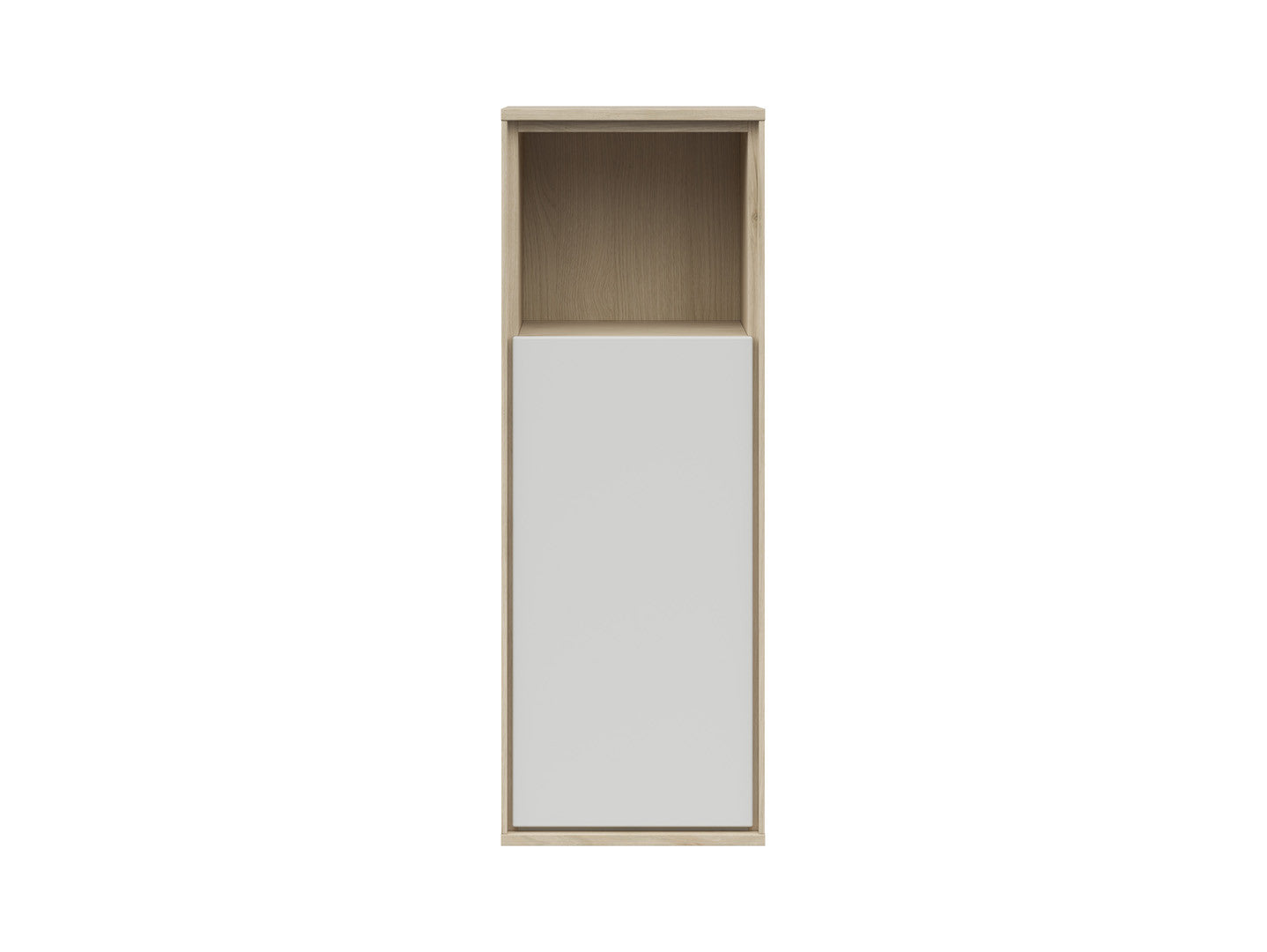 Ema Wall-Mounted Cabinet | Push-to-Open | Jackson Hickory Walnut & Light Grey | 36x100x34cm