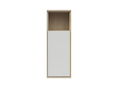 Ema Wall-Mounted Cabinet | Push-to-Open | Jackson Hickory Walnut & Light Grey | 36x100x34cm