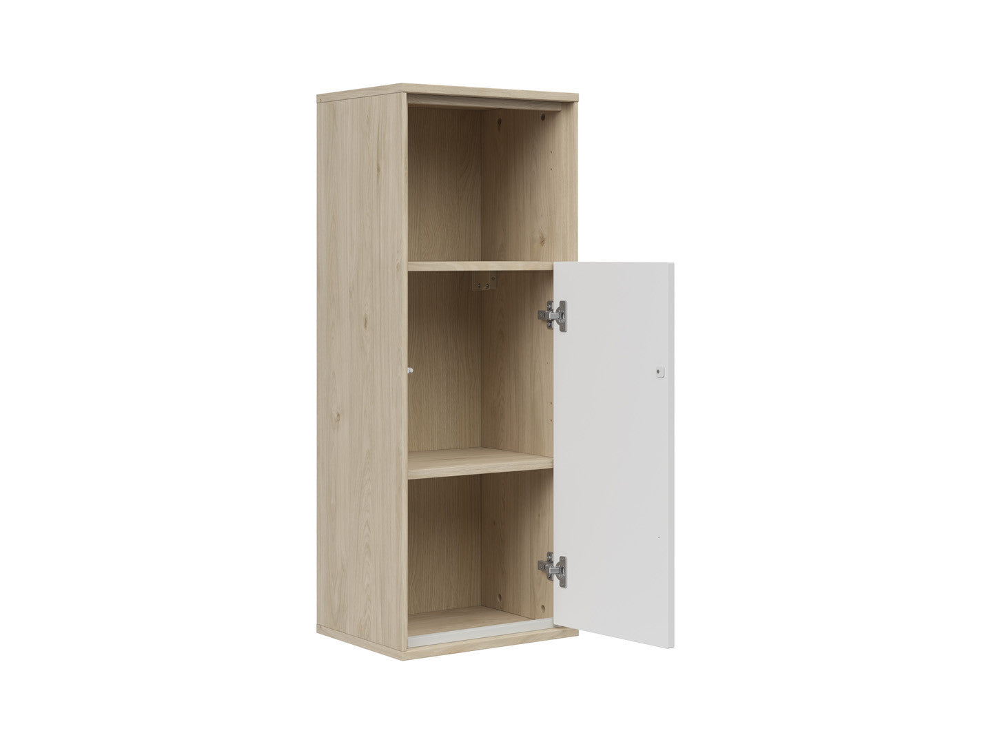 Ema Wall-Mounted Cabinet | Push-to-Open | Jackson Hickory Walnut & Light Grey | 36x100x34cm