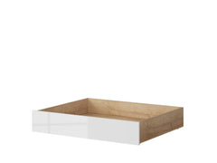 Balder Under-Bed Drawer 90 – Riviera Oak & White Gloss | Castors | Bedding, Toys & Accessories Storage | 98×79.5×17 cm