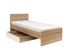 Balder Under-Bed Drawer 90 – Riviera Oak & White Gloss | Castors | Bedding, Toys & Accessories Storage | 98×79.5×17 cm