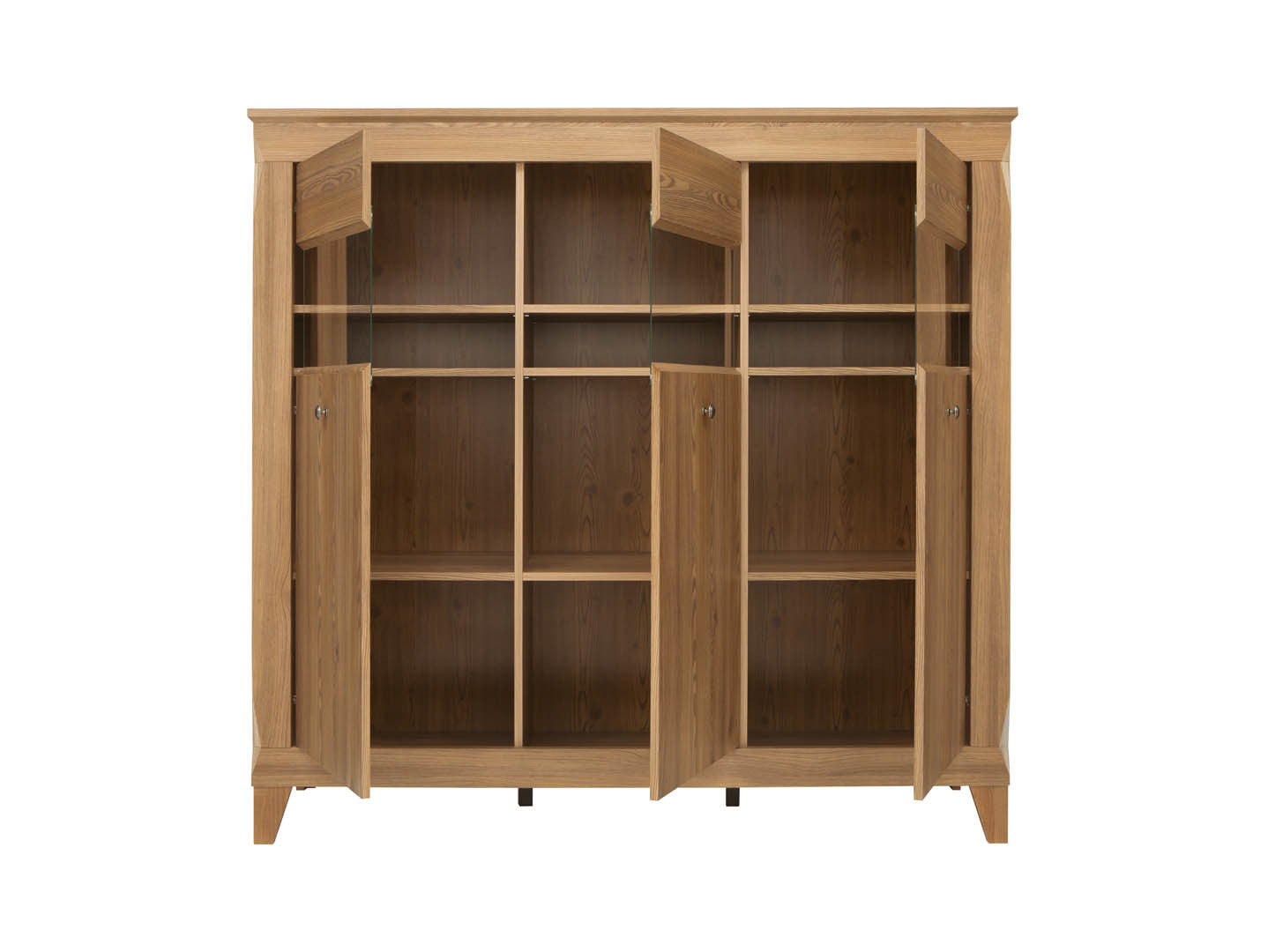 Bergen — 3-Door Display Cabinet with LED Lighting