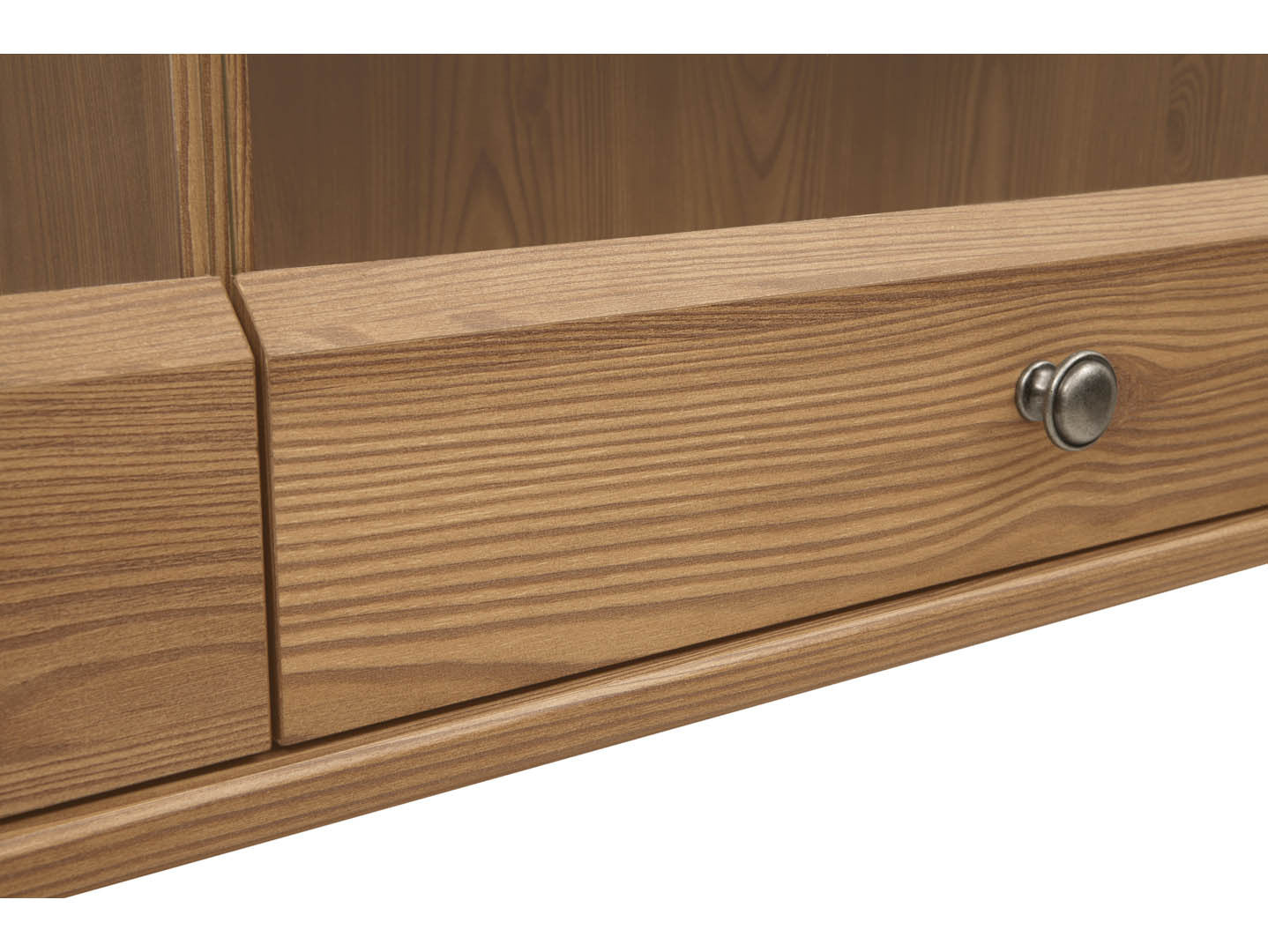 Bergen Wall-Mounted Display Cabinet 156 cm – Golden Sibiu Larch | 3 Toughened Glass Doors